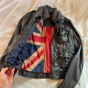 Superdry Megan Flag Leather Jacket